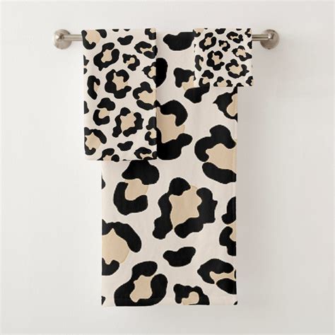 yves saint laurent bath towels|Leopard bath towel .